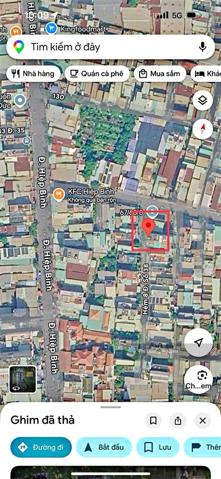 Chính chủ  bán lô đất ngay chợ hiệp bình  hẻm ô tô  dt56m2 ngang 5.94m  miễn trung gian