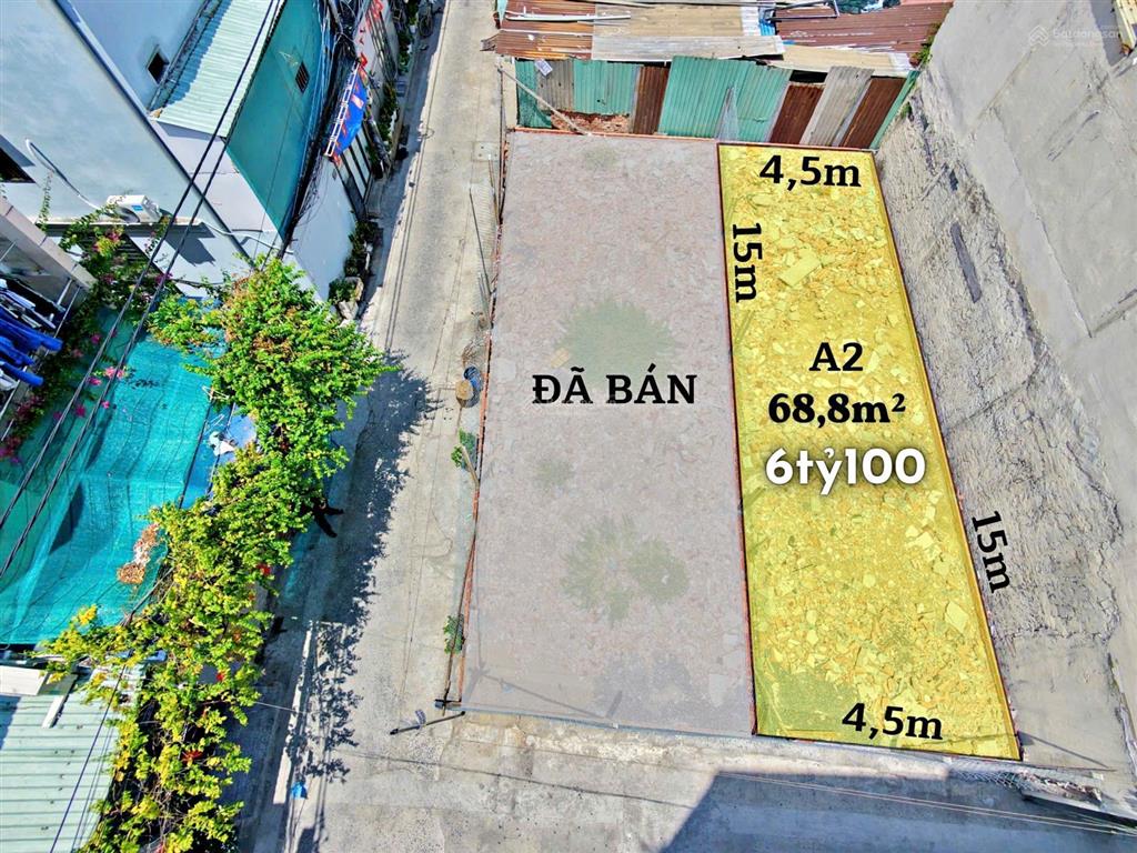 Giảm mạnh 400tr  bán lô đất khu bên sông hiệp bình chánh  dt68m2 (4,5x15) 100m ra phạm văn đồng