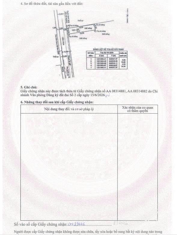 Chính chủ gửi giảm 10% bán lô đất 4x18,5 thổ cư 100%  sổ hồng riêng ô tô tránh nhau  gần vạn phúc