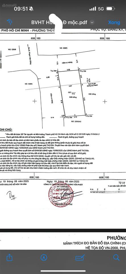 Cần bán lô đất dt 77.4m2 ngang 5,74m hẻm ô tô, cách phạm văn đồng chỉ 50m