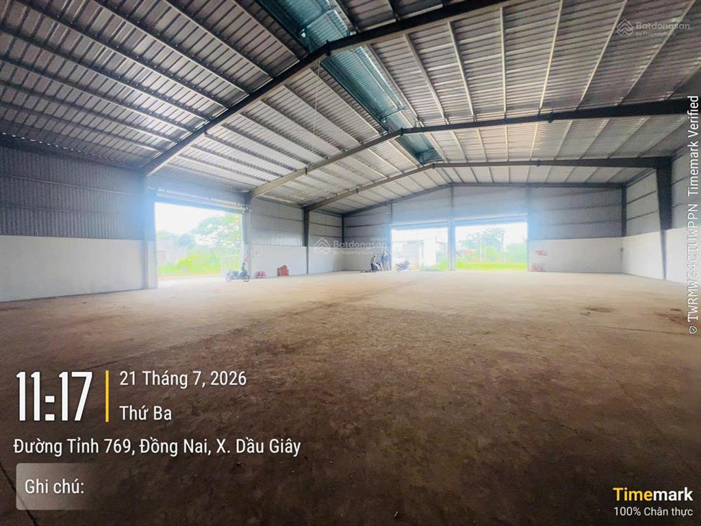 Cho thuê kho, nhà xưởng, đất tại đường 769, xã hưng lộc, huyện thống nhất, 1300m2, giá thỏa thuận
