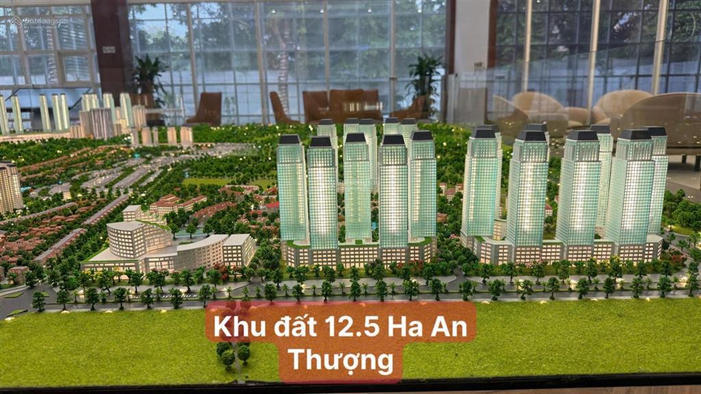 Chính chủ bán nhanh 97m2 đất dịch vụ khu 12,5ha xã an thượng, mặt đường chính 15m, cắt lỗ 20 giá