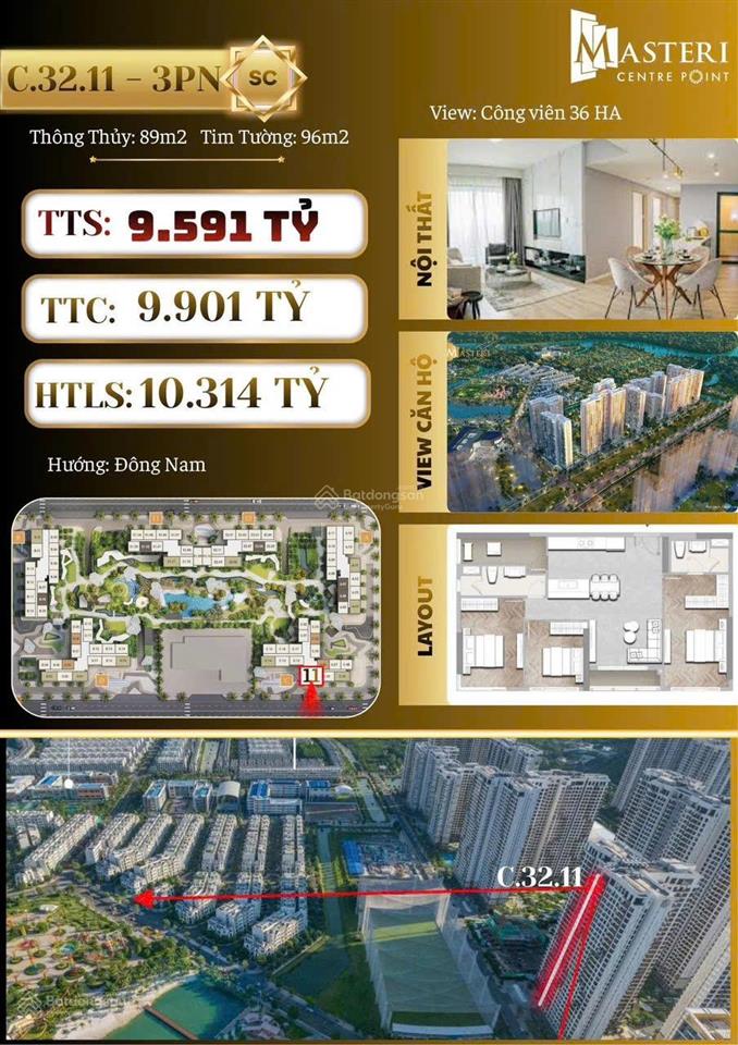 Bán 3pn hoa hậu maáteri central point