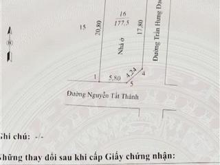Bán nhà góc, nền góc, đường nguyễn tất thành nối dài, khu bờ bắc, phường hồng ngự