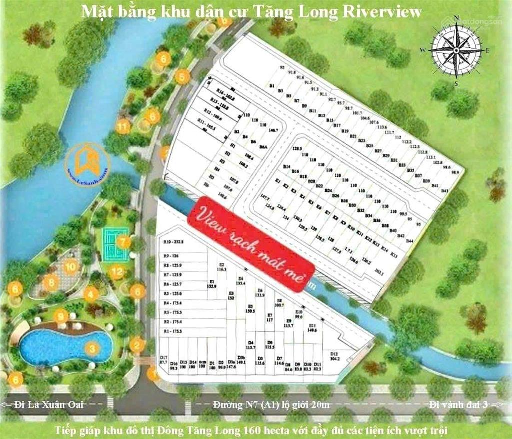 110m² (521m²) 4,6 tỷ | kdc tăng long river p. trường thạnh tp. thủ đức