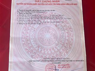 Bán đất 626.7m2 tại đường 26, xã ninh tây, thị xã ninh hòa, 520 triệu vnd, chính chủ hot!