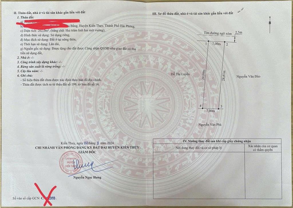 Đất đẹp chủ nhà cần bán gấp tại hải phòng