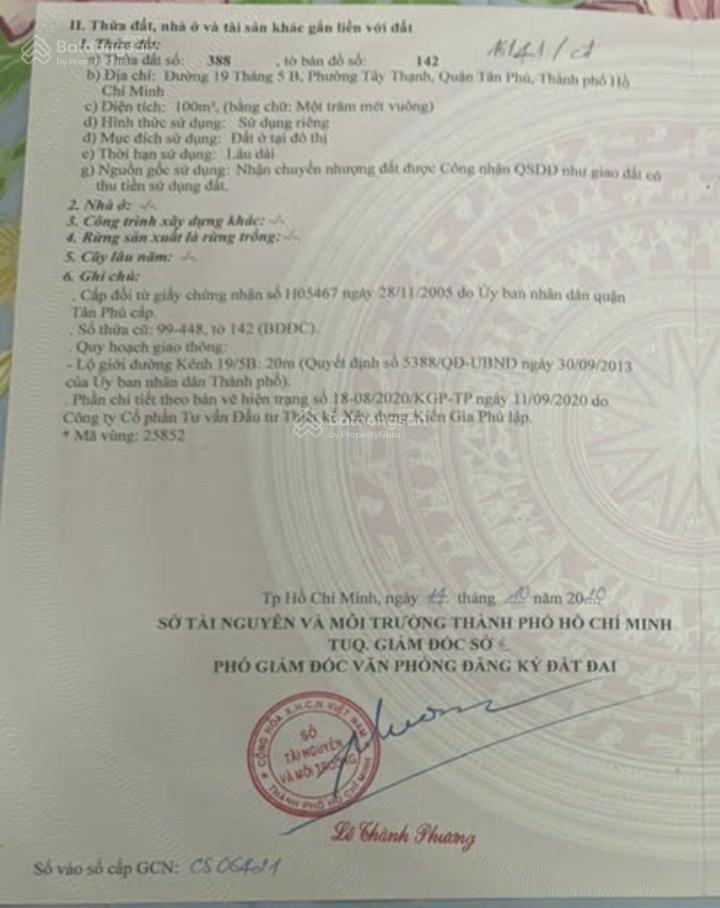 Bán gấp nhà mặt tiền tại kênh 19/5b phường tây thạnh quận tân phú hcm, 11,2 tỷ, 100m² (4mx25m)