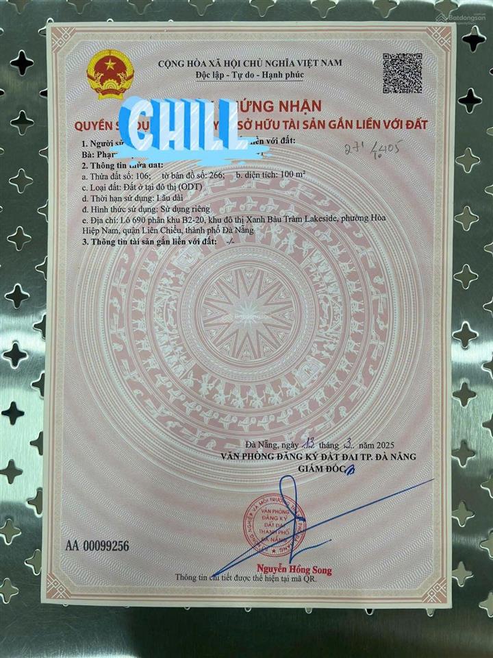 Cần bán lô đất 100 m2 đường 7m5 trần văn quế, gần chung cư ecohome. giá 4,5 tỷ
