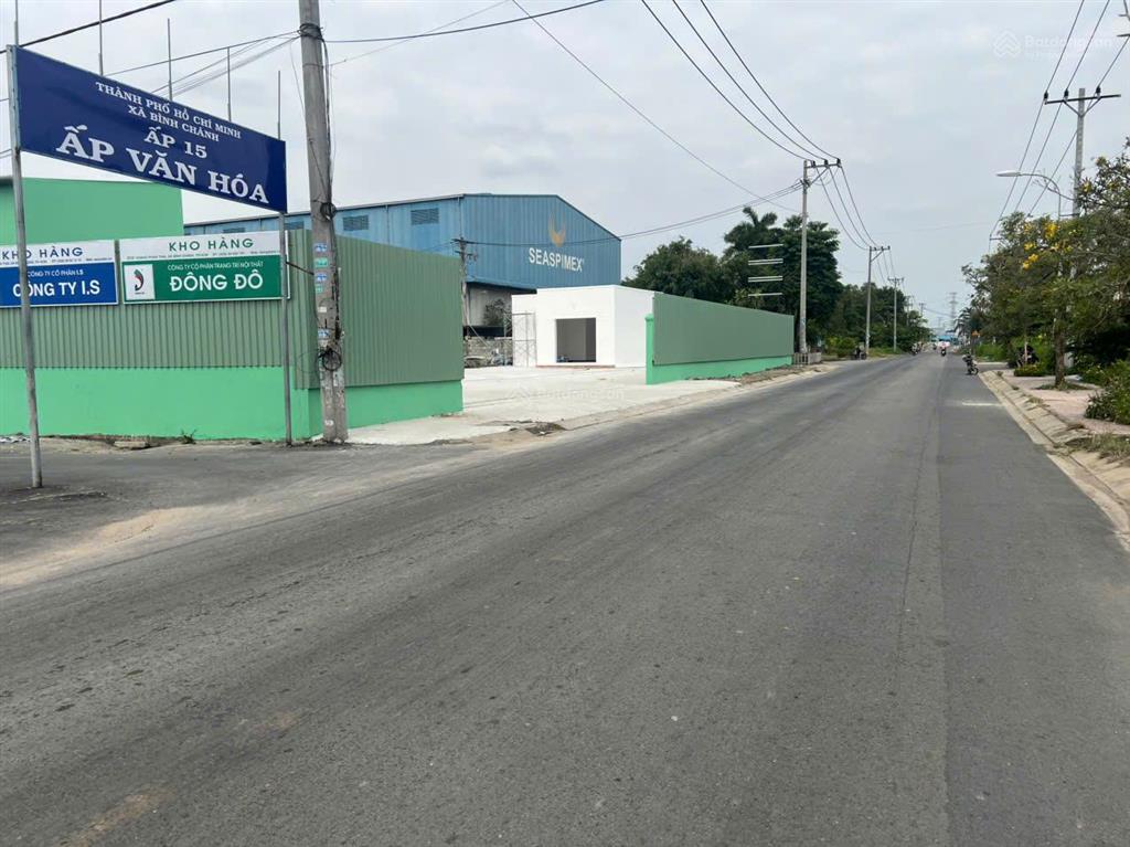 Đất nền chợ bình chánh, mặt tiền đường hoàng phan thái, sổ riêng, hạ tầng đẹp, điện âm, nước âm