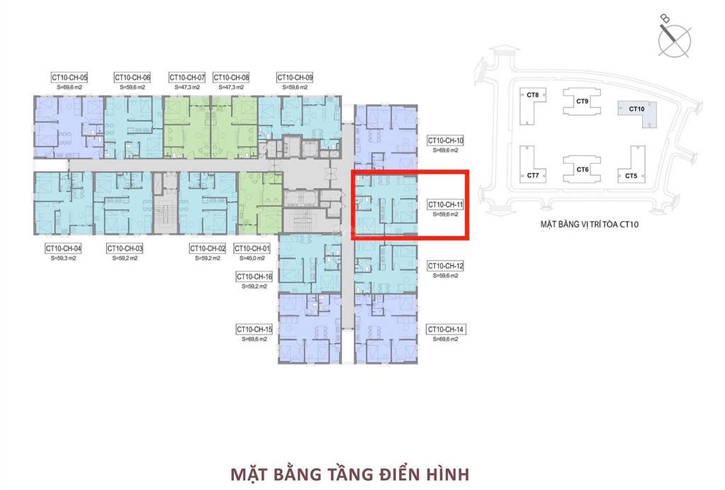 Bán nhanh căn mã 11  2pn ct10 ori garden đà nẵng, 60m2 tầng đẹp