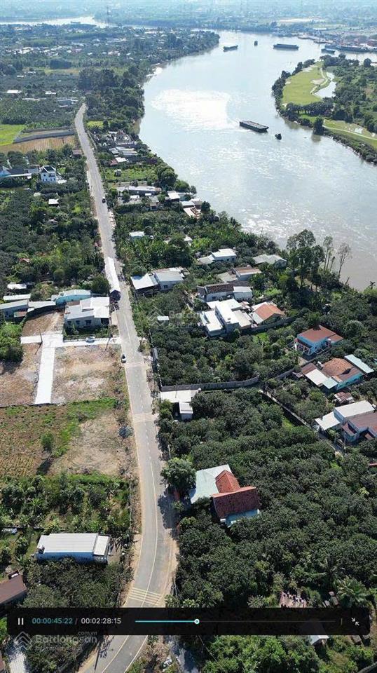 Bán đất mặt tiền hương lộ 15 kinh doanh buôn bán  sổ hồng riêng thổ cư  600tr nhận đất