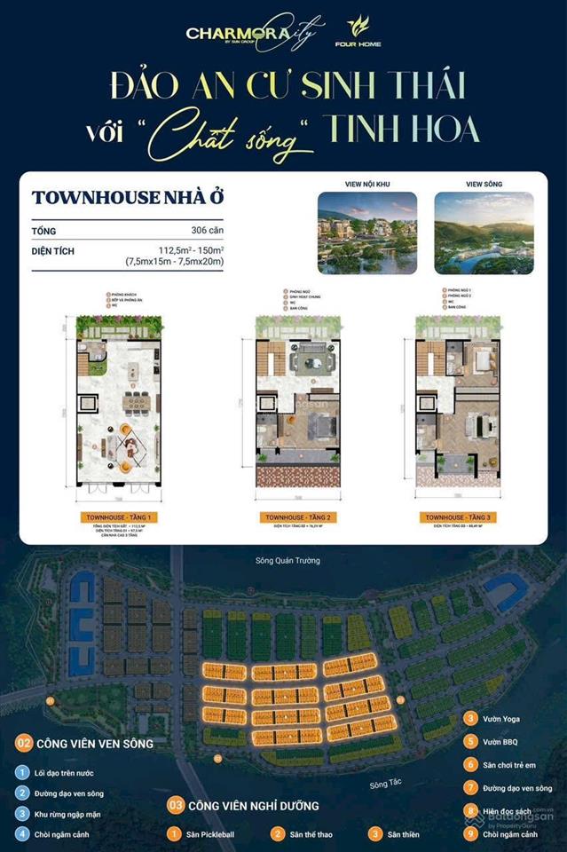 Nhà liền kề 3 tầng khu đô thị charmora cỉty  sun group nha trang giá thanh toán sớm 12ty180 triệu
