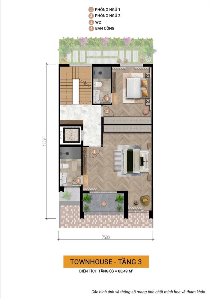 Nhà liền kề 3 tầng khu đô thị charmora cỉty  sun group nha trang giá thanh toán sớm 12ty180 triệu