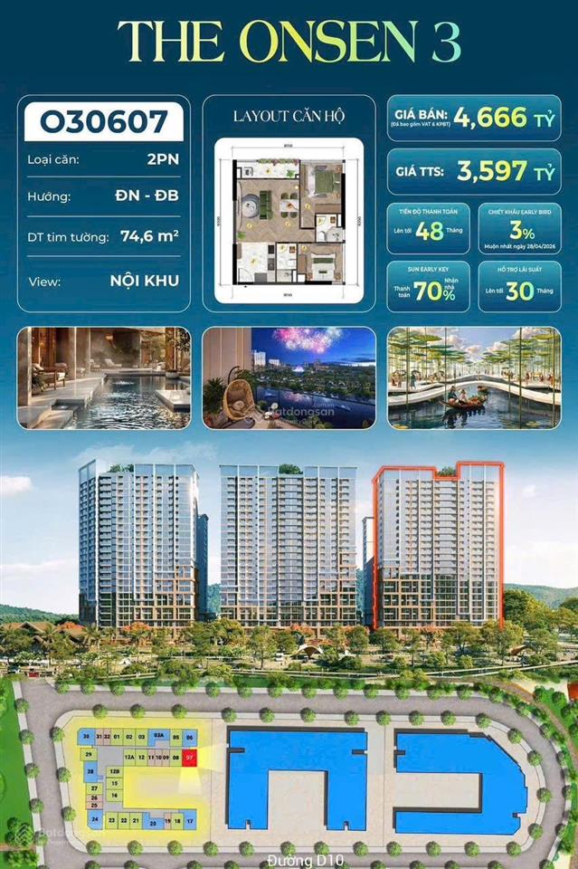 Căn góc 2 phòng ngủ  charmora city nha trang  chỉ 3tỷ6