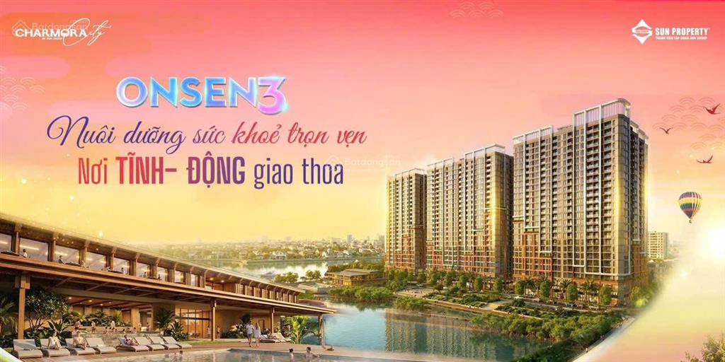 Căn góc 2 phòng ngủ  the onsen 3 hướng đông nam  tts chỉ 4,9 tỷ