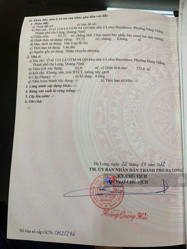 Bán căn lk lotus sẵn sổ giá 8,8 tỷ view bể bơi