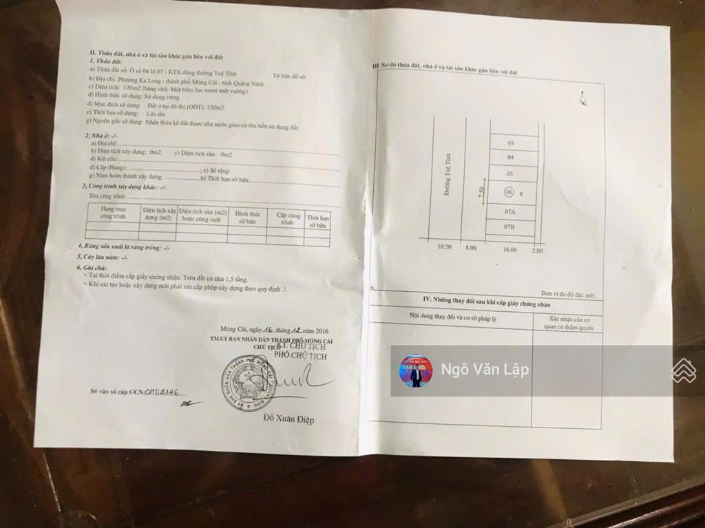 Bán nhà mặt đường tuệ tĩnh, móng cái, 120m2, giá 7,2 tỷ