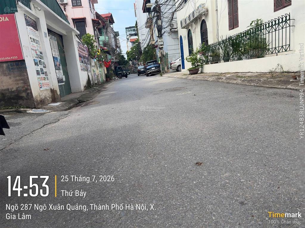Bán siêu phẩm 3 mặt thoáng tặng nhà cấp 4 43,4m2, tổ dân phố thành trung, xã gia lâm, hà nội
