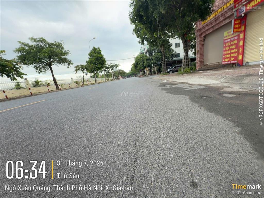 Bán mảnh đất 2 mặt đường 70,8m2, 21,7m lưu không tổng 92,5m, phố ngô xuân quảng, xã gia lâm, hà nội