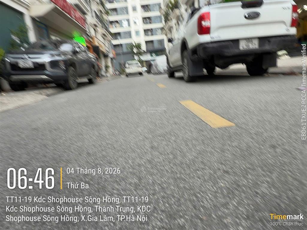 Cho thuê căn góc xẻ khe shophouse sông hồng 84m2, khu phố thành trung, xã gia lâm, hà nội