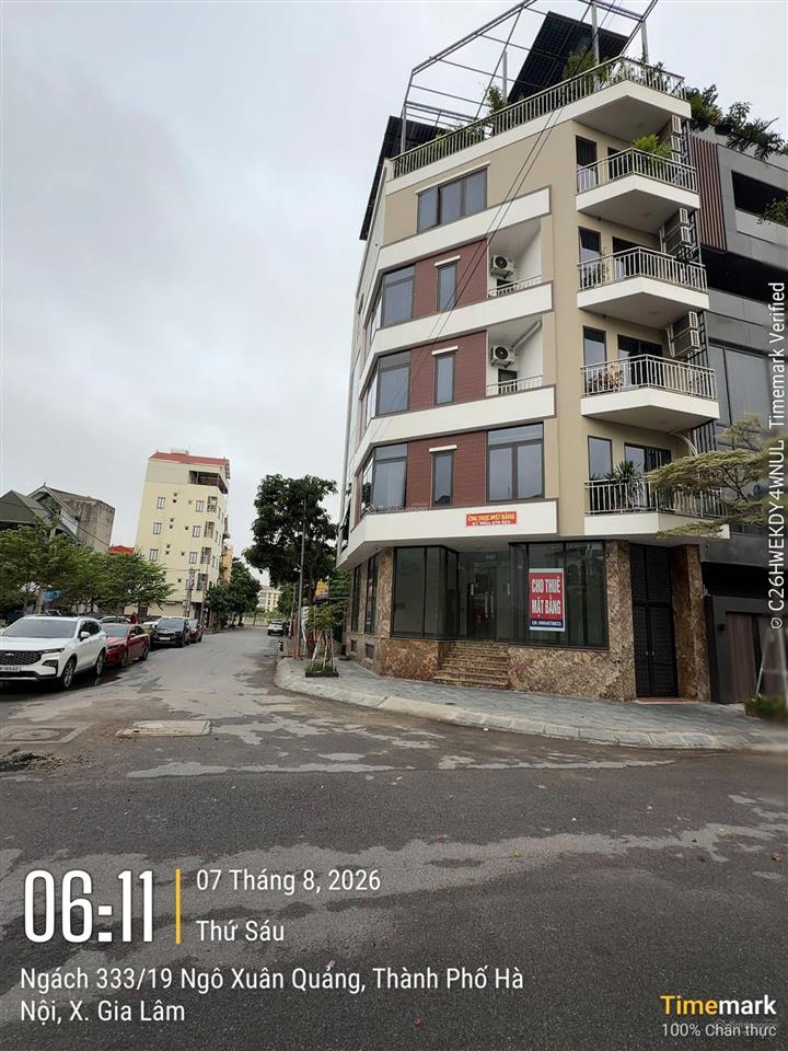Cho thuê căn nhà góc 5 tầng 120m2, khu 31ha, xã gia lâm (thị trấn trâu quỳ cũ), hà nội