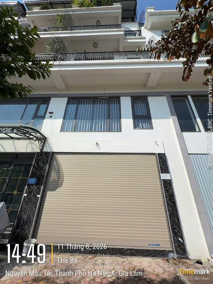 Cho thuê căn shophouse 5 tầng 80m2, phố nguyễn mậu tài, xã gia lâm (thị trấn trâu quỳ cũ), hà nội