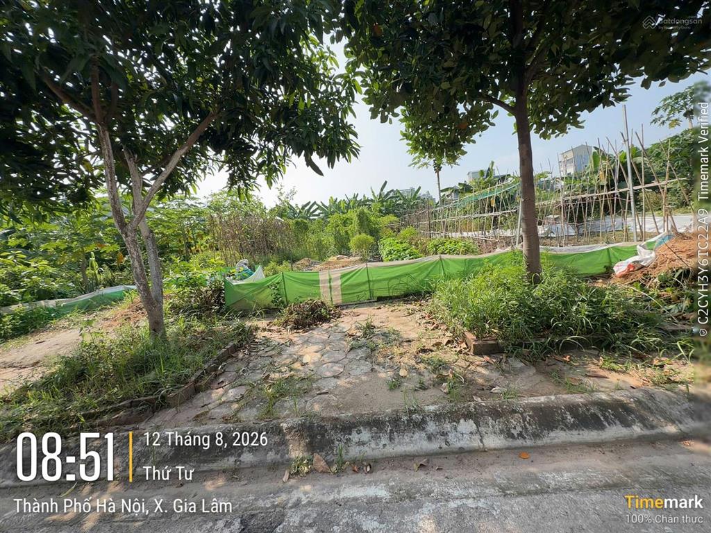 Bán mảnh đất view vườn hoa 60m2, đất tái định cư 7,2 ha, xã gia lâm (thị trấn trâu quỳ cũ), hà nội
