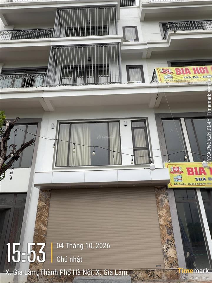 Cho thuê tầng (1+2) căn shophouse 68m2, nguyễn mậu tài, xã gia lâm (thị trấn trâu quỳ cũ), hà nội.