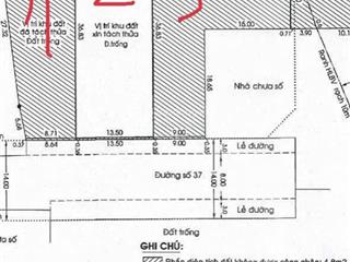 Bán 1500m2 đất mt đường số 37,kvxd cao tầng 1 hầm 7 tầng..giá 152tỷ