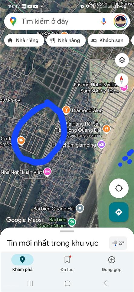Bán đất siêu hời tại đường võ nguyên giáp, quảng đại, sầm sơn, thanh hóa, 1,5tỷ, 125m2