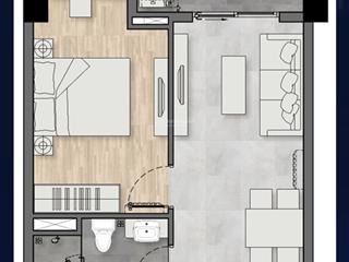 Bán căn hộ new galaxy, thống nhất, bình dương, 50,17m2, 1pn, 1wc, giá cắt lỗ.