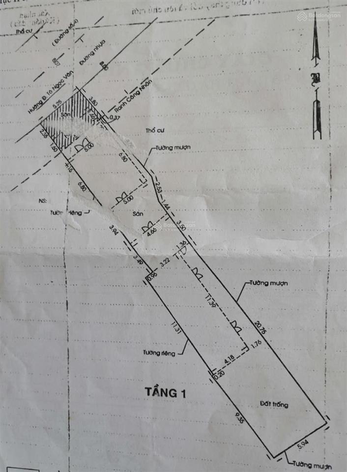 Bán nhà mặt tiền 199.7m có sẵn 192m thổ cư ngang 6.2m giá 19 tỷ tại đường số 4 phường tam bình.