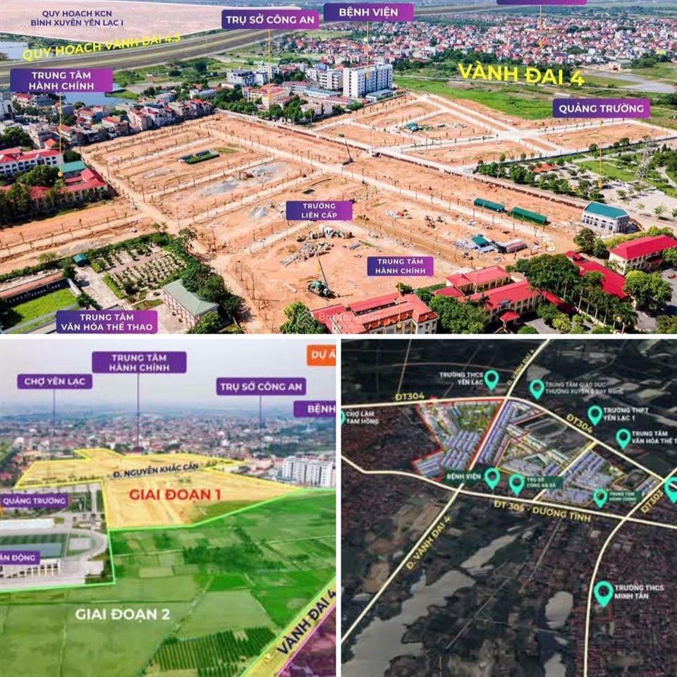 Dự án mới kđt drangon city yên lạc. trung tâm phồn hoa, trung tâm kết nối giao thương 360