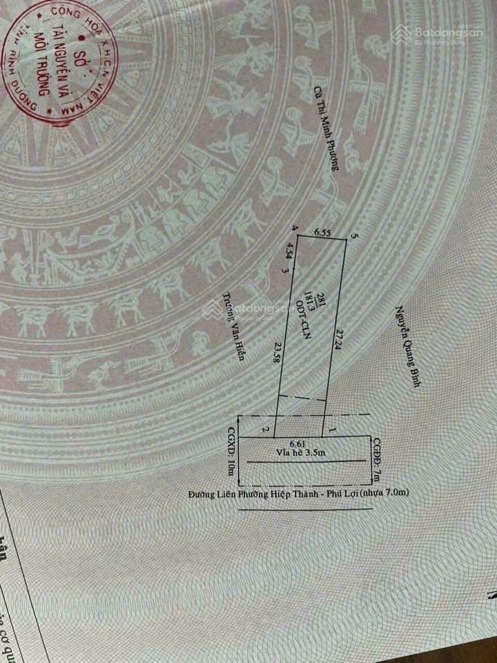 Bán đất tại hiệp thành, giá ưu đãi 8,3 tỷ, 182m2
