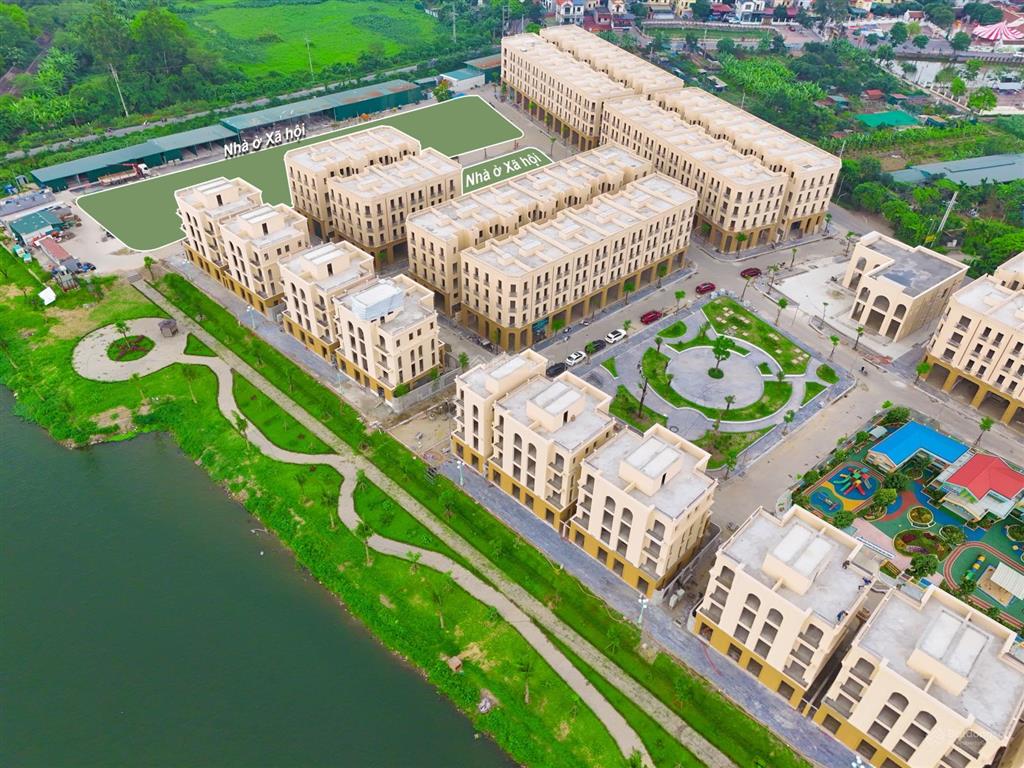 Bán liền kề phú thị riverside gia lâm view sông siêu đẹp, sẵn nhà về ở ngay giá 12 tỷ