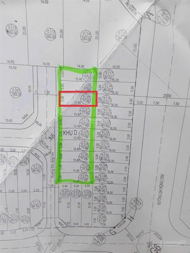 Bán lô tái định cư phú yên, vị trí đẹp gần biển, 78m2, 1.75 tỷ