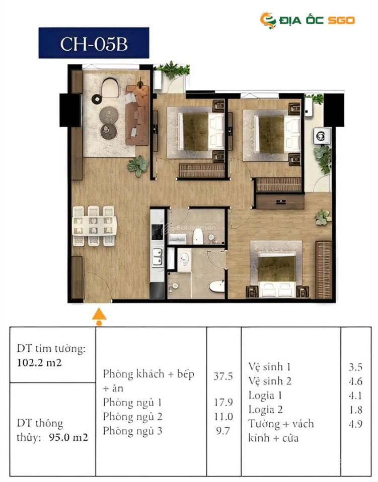 Lãi suất tăng! chủ nhà bán thu hồi vốn căn 3 ngủ 6.5 tỷ 100m2 tại bluegem tower nhận nhà tháng 6