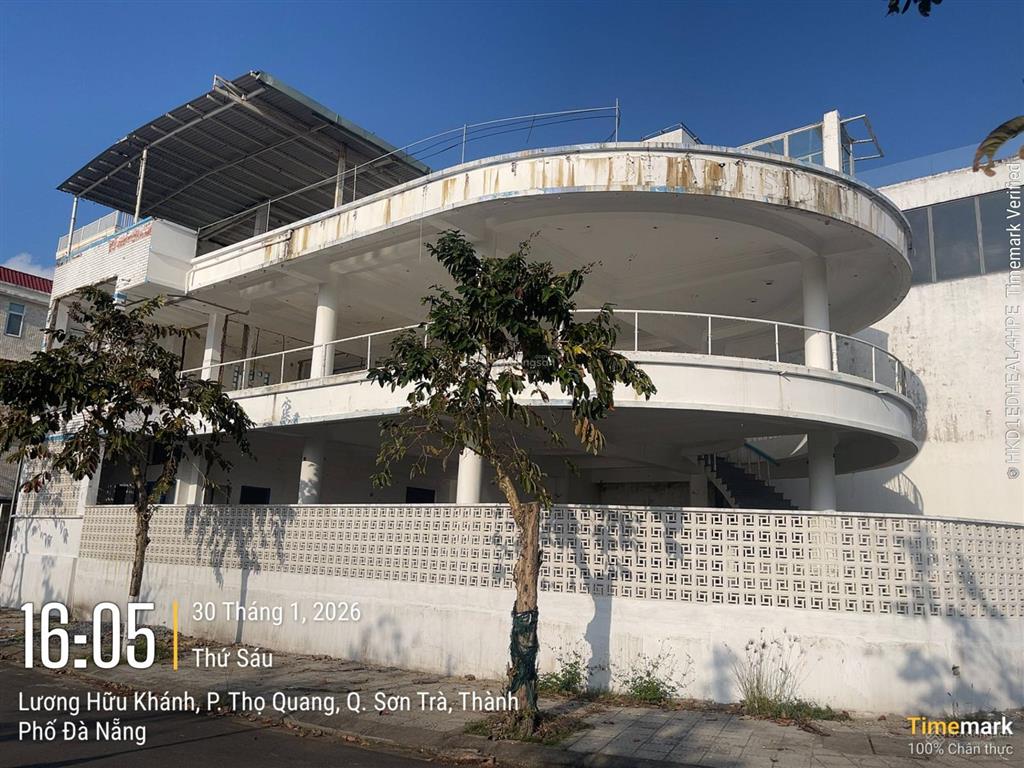 Cho thuê nhà 2 mặt tiền view biển lương hữu khánh, sơn trà (dtsd 700m2)