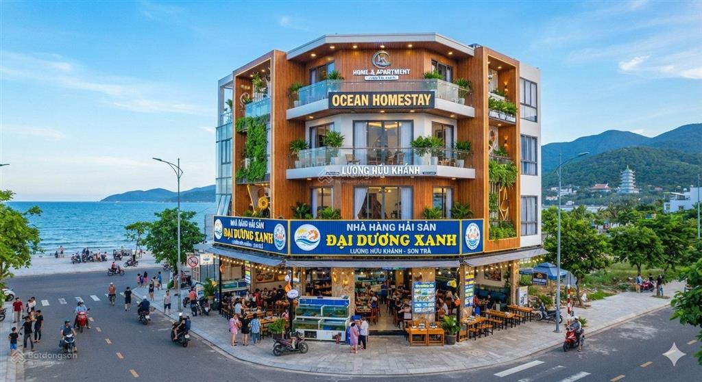Nhà 2 mặt tiền 4 tầng lương hữu khánh sơn trà, đà nẵng (giá 130tr/tháng)