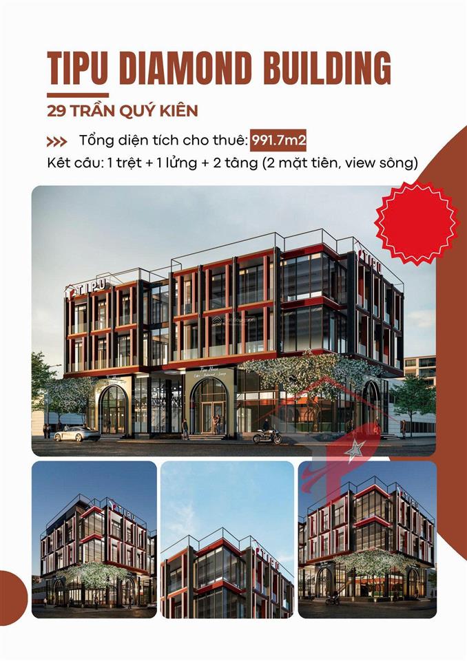 2 mặt tiền đường trần quý kiên quận 2  diện tích 21 x 20m trệt lửng 2 tầng lầu st  giá 250triệu