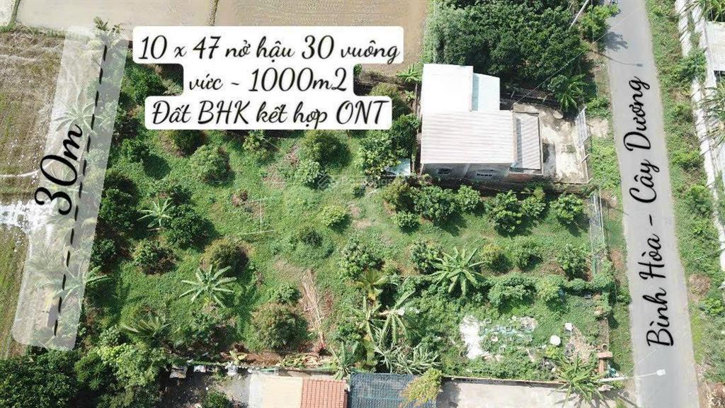 Bán 1000m2 mt bình hoà  cây dương giá 5,2 tỷ shr view sông đồng nai đường rộng thoáng làm nhà vườn