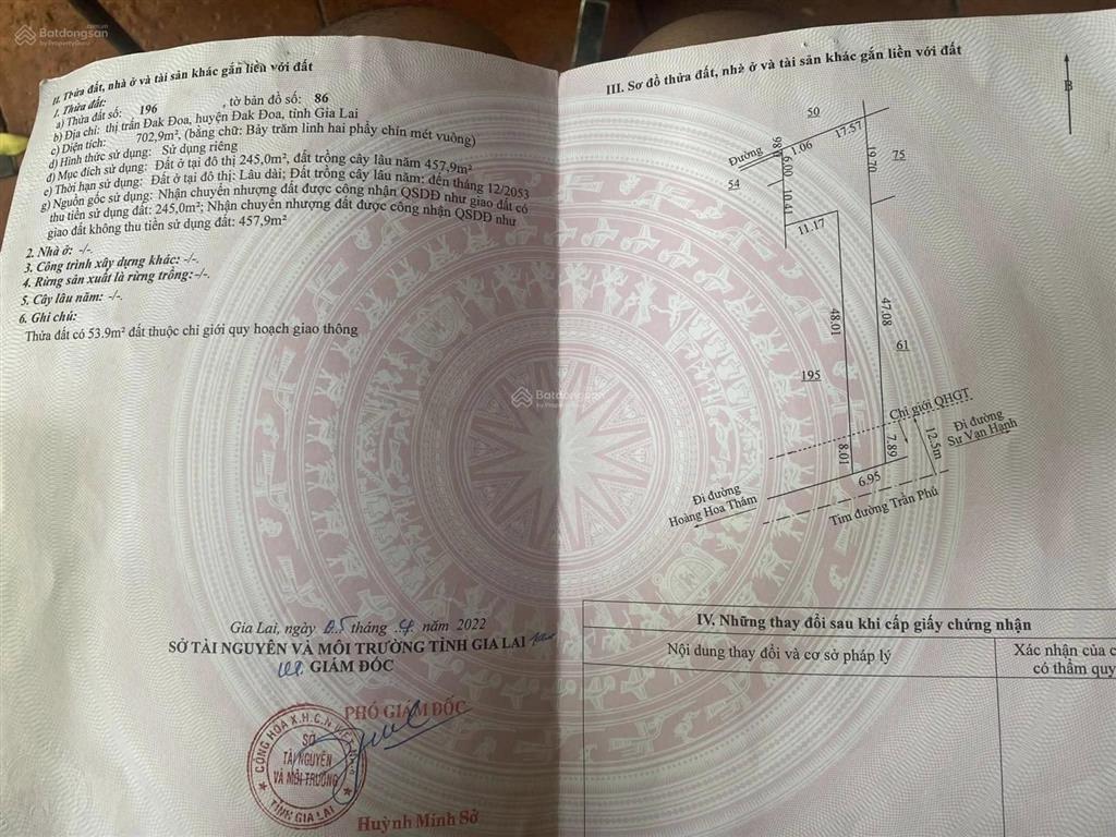 Bán nhà chính chủ mặt tiền trần phú trung tâm đak đoa giá tốt