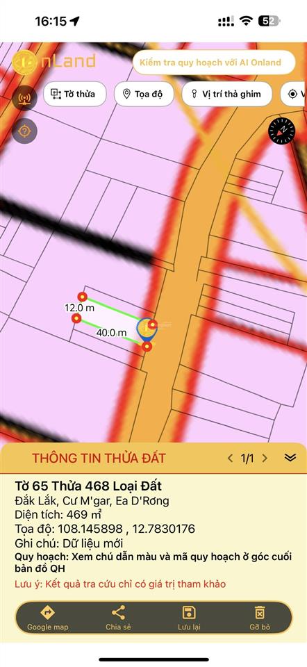 Chính chủ bán đất gần kcn phú xuân (ez.park đắk lắk i), cơ hội đón đầu tăng giá