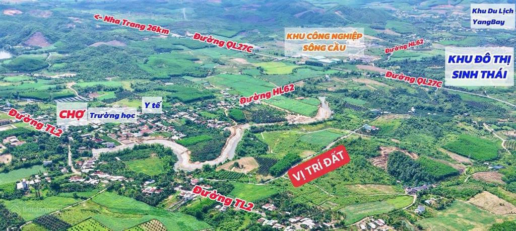 Đất mặt tiền đường nhựa sông cầu  chỉ 750 triệu