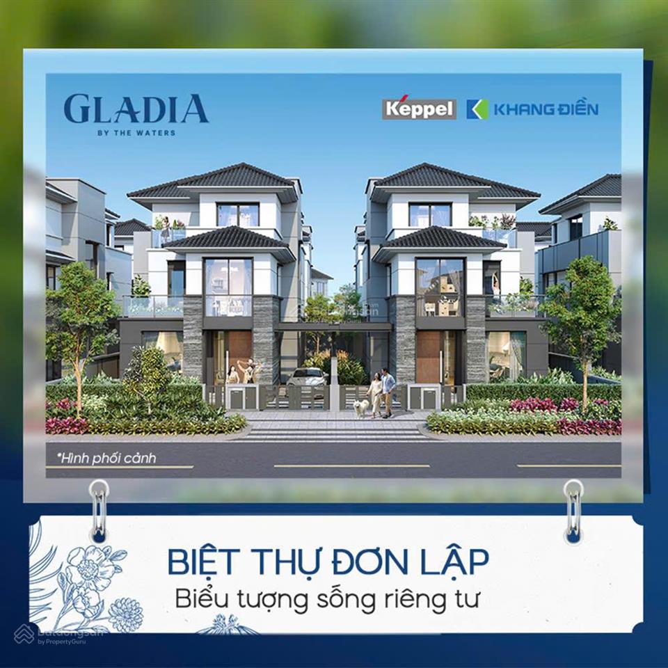 Chính thức mở bán nhà phố biệt thự tại the gladia khang điền, 400m2, 4pn, 4wc, q2, hcm