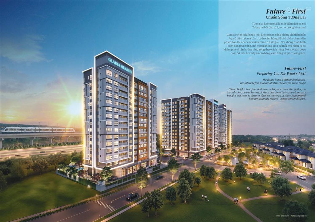 Chỉ 4 tỷ cơ hội sở hữu căn hộ 1pn cao cấp tại gladia heights với mức giá cạnh tranh