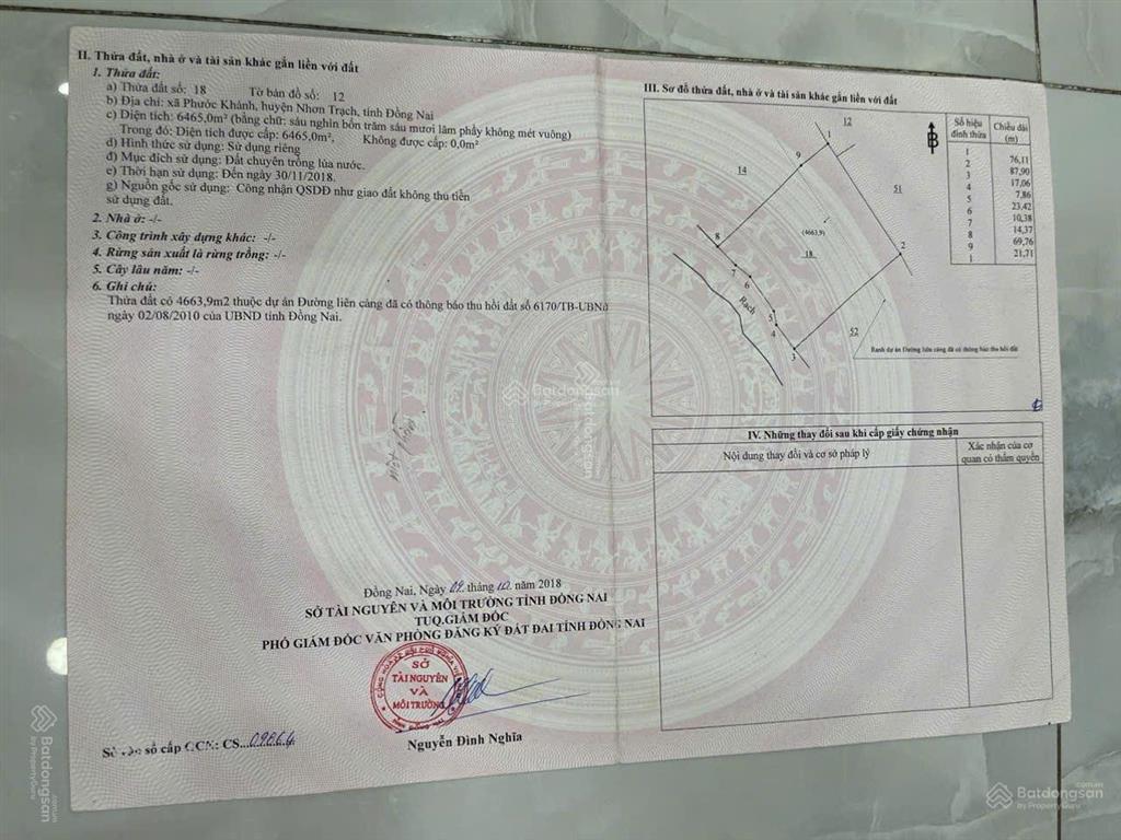 Bán 16.000m2 đất lúa, qui hoạch khu dân cư, giá 1.5tr/m2, tl