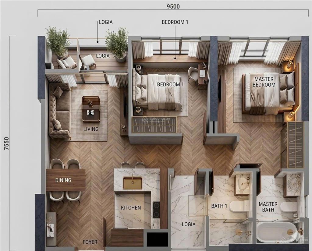 Deal hời căn 62m2 lumi hanoi chỉ 4.96 tỷ bao phí không có căn t2