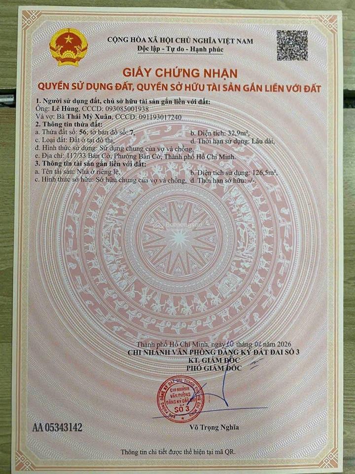 Bán nhà bàn cờ q3, hẻm 5m, 3.5x10m, trệt lửng 2 lầu st, 4pn, giá 9 tỷ thương lượng